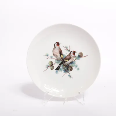 Plate (White, Multicolored) from Kaiser