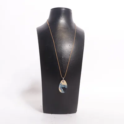 Collier (Marron, Bleu) de Bold Métal inconnu