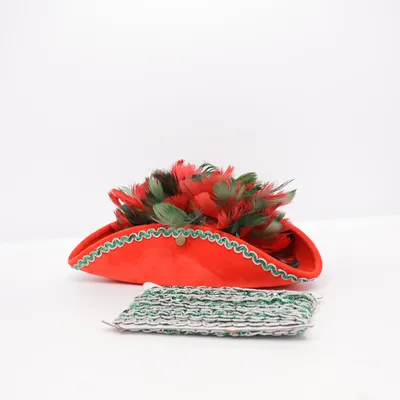 Maskeradtillbehör (Dreispitz mit Federnest) från Boland