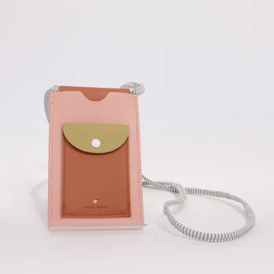 Mobile bag (Pink, Multicolored) from Sticky Lemon
