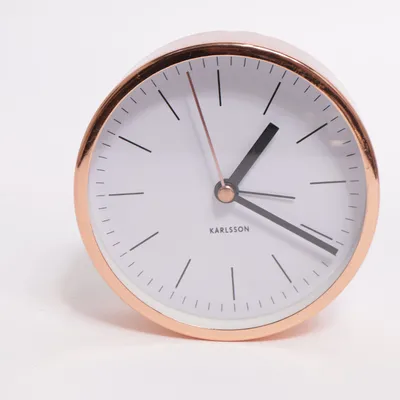 Horloge de table (Blanc, Or) de Karlsson
