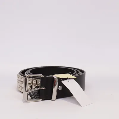 Bälte (Svart, Silverfärgad) från Black Premium by EMP Skinn
