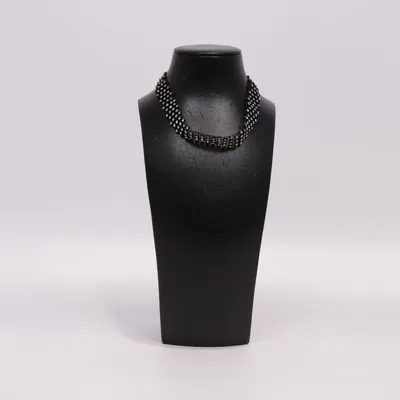 Choker (Sort, Sølv) Ukendt metal