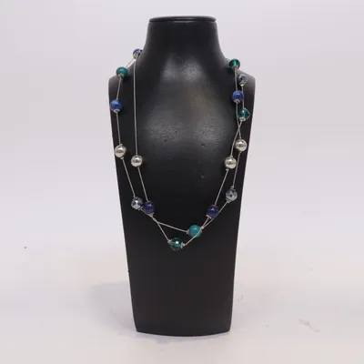 Necklace (Blue, Green, Silver) from Pilgrim Unknown metal