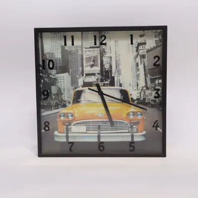 Wall clock (Black, Yellow, Multicolored) from Jysk