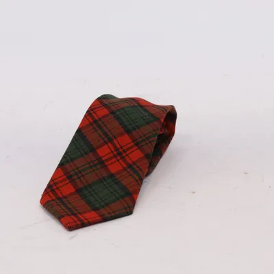 Tie (Red, Green, Black) from Diolen Polyester, Wool