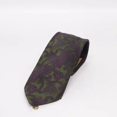 Tie (Green, Purple) from Alpi Silk