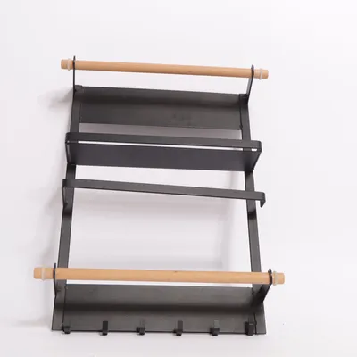 Keukenrolhouder (Zwart, Bruin)
