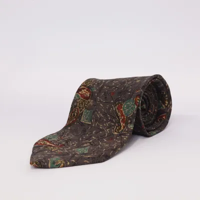 Cravate (Gris, Multicolore) de Ermenegildo Zegna Soie