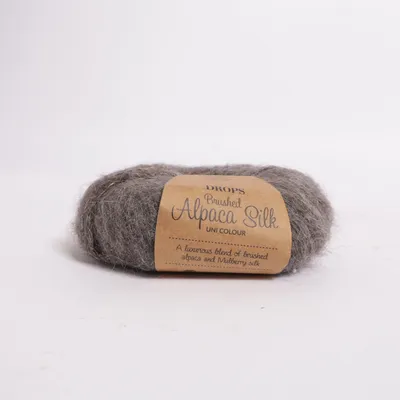 Fil (Brushed Alpaca Silk) de Drops Laine d'alpaga, Soie