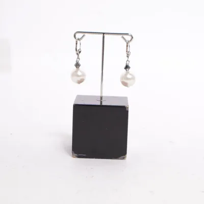 Ohrringe (Weiß, Silber) von Qudo Silber