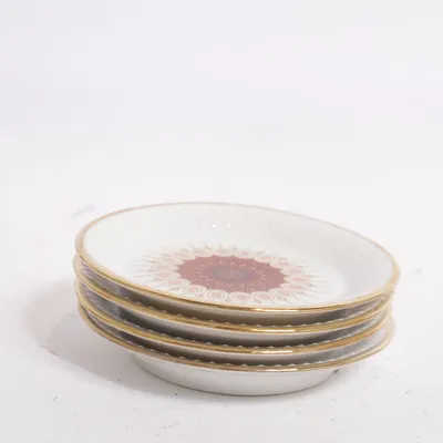 Small plate (White, Multicolored) from Winterling