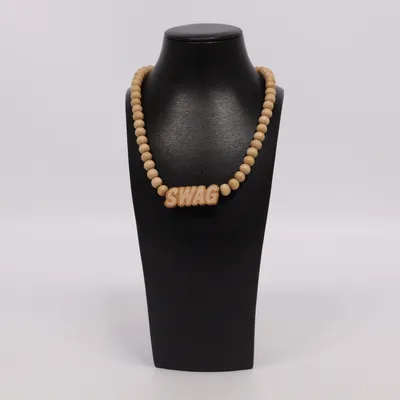 Halsband (Beige) från Wood Fellas Trä