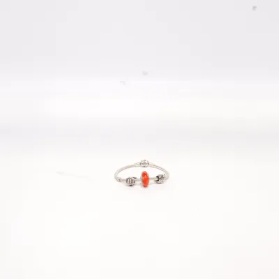 Armband (Röd, Silverfärgad) från Pandora Silver