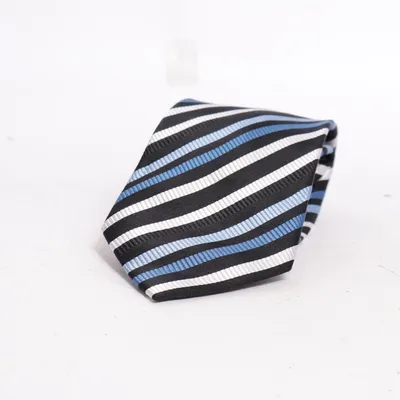 Stropdas (Zwart, Blauw, Wit) van Royal class Zijde
