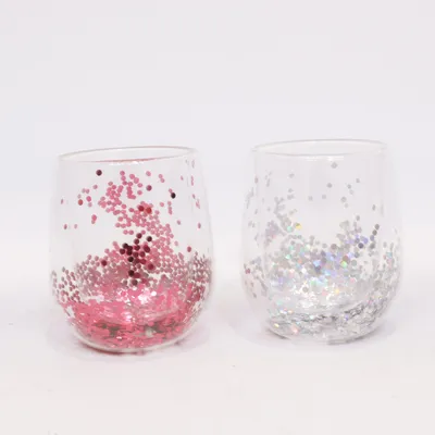 Drinking glass (Transparent, Multicolored)