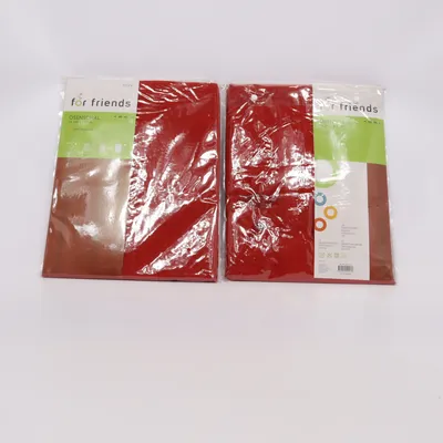 Zonverduisterende gordijnen (Rood) van For Friends Polyester