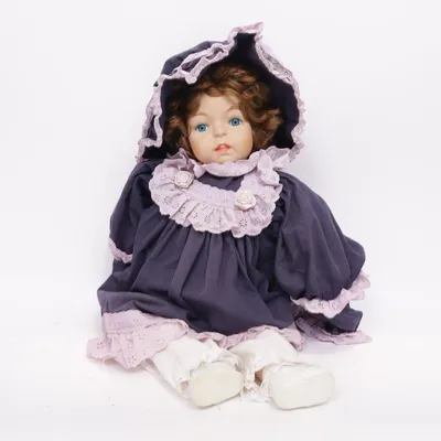 Porcelain doll (Blue, Purple, White)