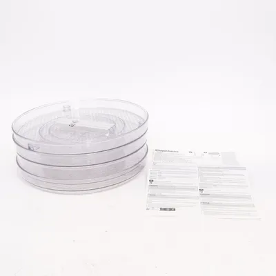 Refrigerator accessory (Drehteller auf zwei Ebenen, zweistöckig Turntable Organizer) from Amazon Basics