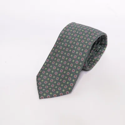 Cravate (Vert, Multicolore) de John Henric Soie