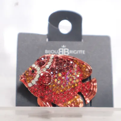 Broche (Rød, Orange, Flerfarvet) fra Bijou Brigitte Ukendt metal