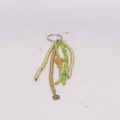 Keyring (Green, Gold, Multicolored) from Handmade