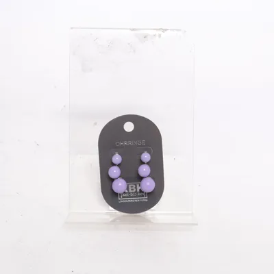 Boucles d'oreilles (Violet) de Kei-Bi-Ker Métal inconnu