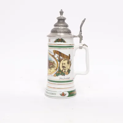 Seidel glass (White, Multicolored) from Dortmunder Actien Brauerei