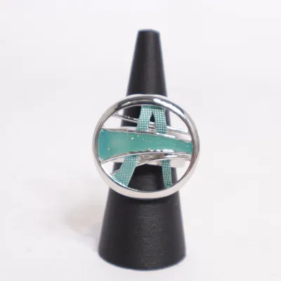 Ring (Silver, Turquoise) Unknown metal