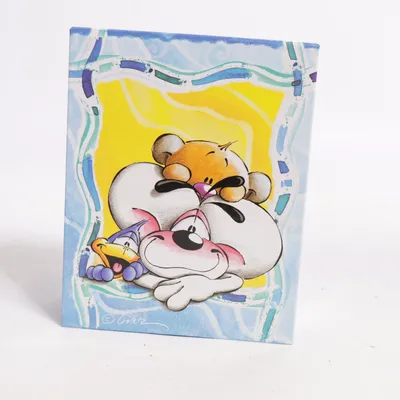 Box (Blue, Multicolored) from Diddl