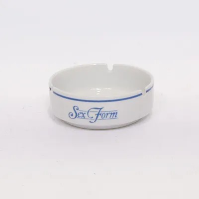 Ashtray (White, Blue)