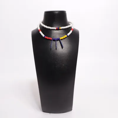 Necklace (White, Multicolored) Unknown metal