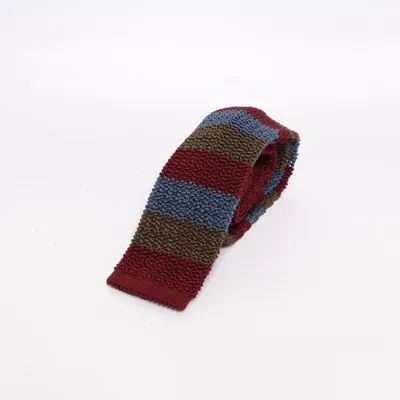 Cravate (Rouge, Bleu, Marron) de Ascot Soie