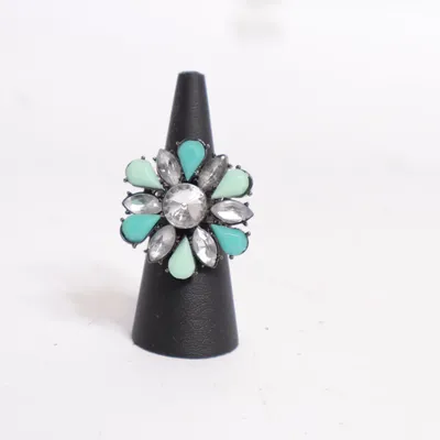 Ring (Turquoise, Silver, Multicolored) Unknown metal