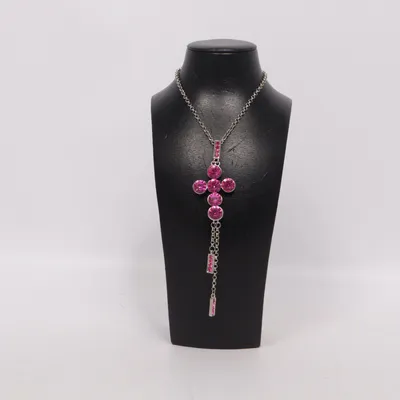 Halsband (Rosa, Silverfärgad) Okänd metall