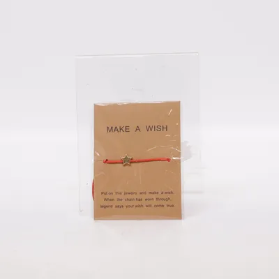 Armband (Röd) från Make a Wish Okänd metall