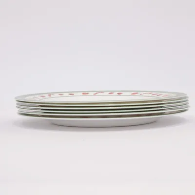 Plate (White, Green, Red)