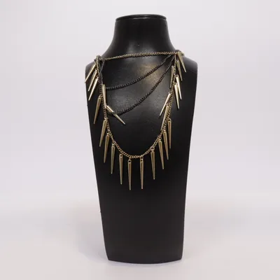 Necklace (Black, Gold) Unknown metal