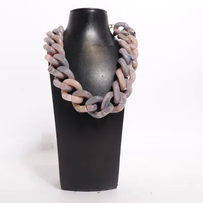 Ketting (Lila, Roze, Goud) van Vanessa Baroni Plastic