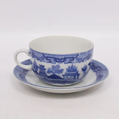 Beker (Wit, Blauw)