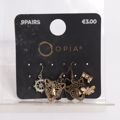 Örhängen (Guldfärgad, Silverfärgad) från Opia Okänd metall