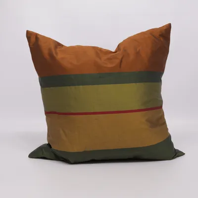 Sierkussen (Groen, Oranje, Meerkleurig) Zijde