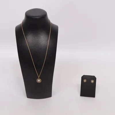 Smyckesset (Guldfärgad) från Holzkern Okänd metall