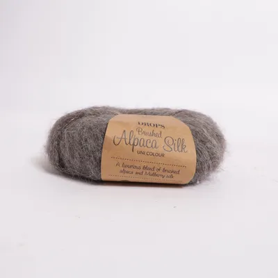 Fil (Brushed Alpaca Silk) de Drops Laine d'alpaga, Soie