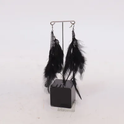 Earrings (Black) Unknown metal
