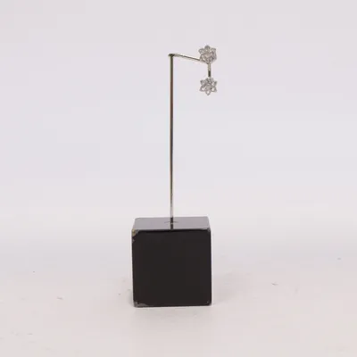 Piercingsmycke (Silverfärgad, Transparent) Okänd metall