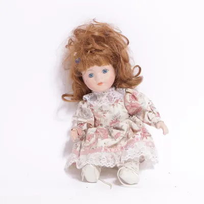 Poupée en porcelaine (Blanc, Multicolore)
