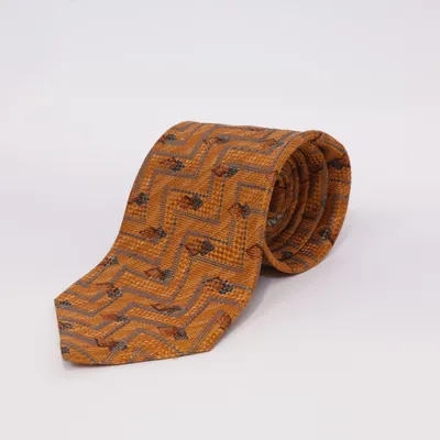 Slips (Gul, Flerfarvet) fra Ermenegildo Zegna Silke, Viscose