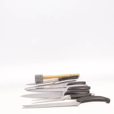 Knife set (Silver, Black) from Slice