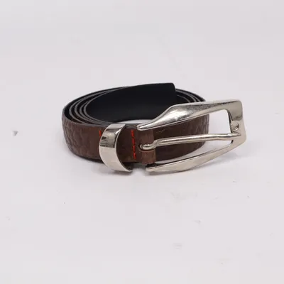 Bälte (Brun, Silverfärgad) från Otto Kern Skinn